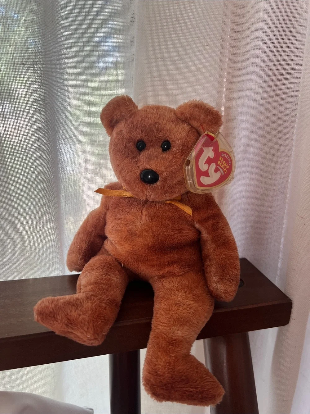 Ty Beanie Babies Collection Grizzwald Bear Plush 2004 Brown Teddy w/ Swing Tag